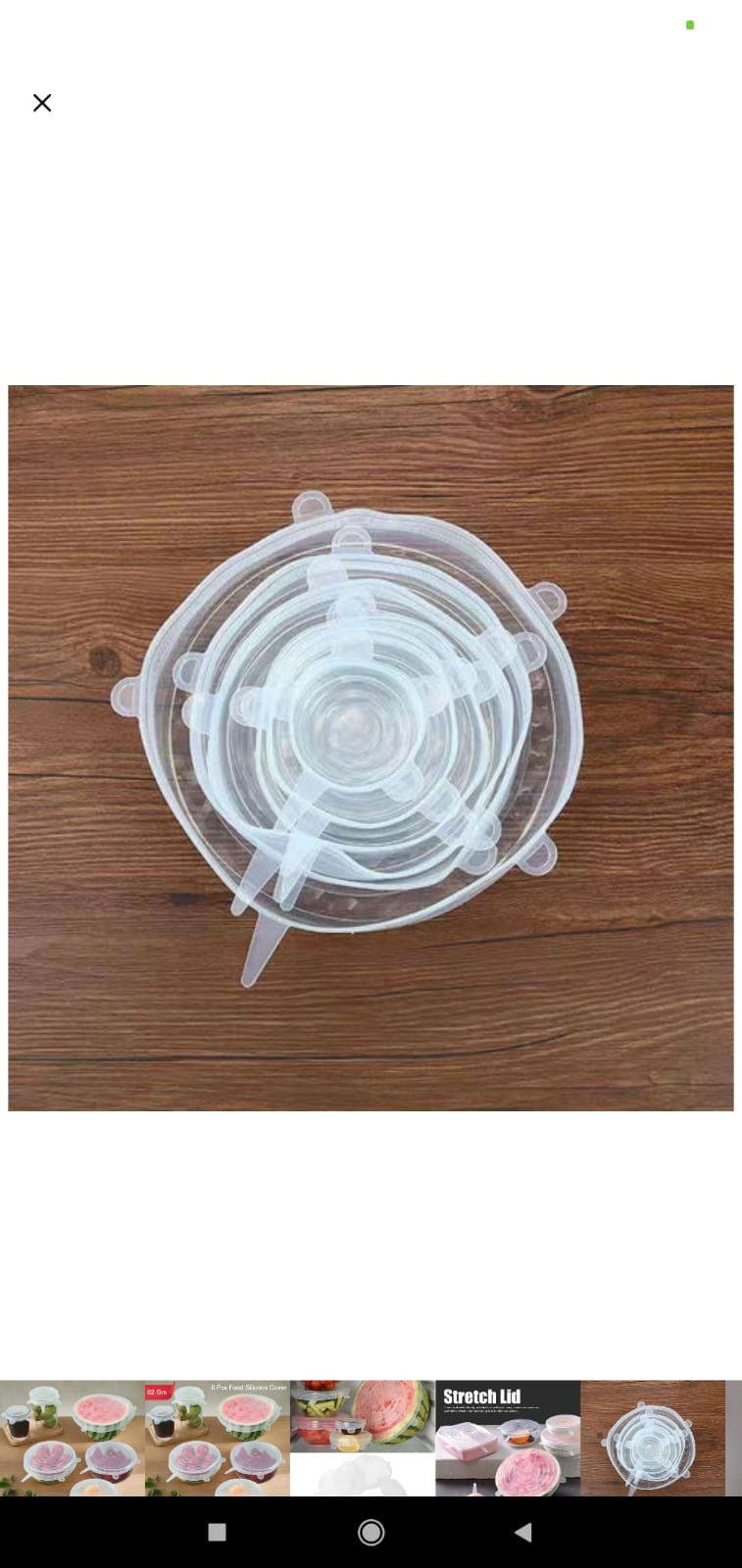 Silicone Food Cover Stretch Lids (6 Pcs Set)