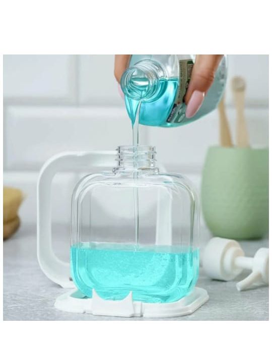 Snap sink Dispenser Plastic Clear Empty Pump Lotion Bottles