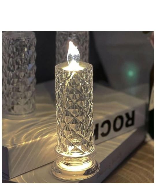 rose candles for home decoration crystal candle
