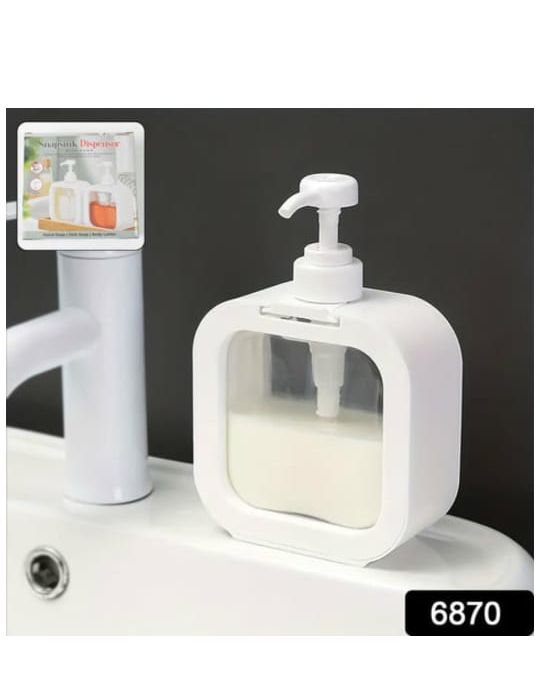 Snap sink Dispenser Plastic Clear Empty Pump Lotion Bottles