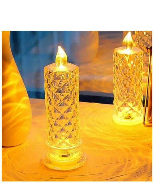 rose candles for home decoration crystal candle